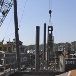 Heavy Construction Equipment Used During Shiplift Replacement