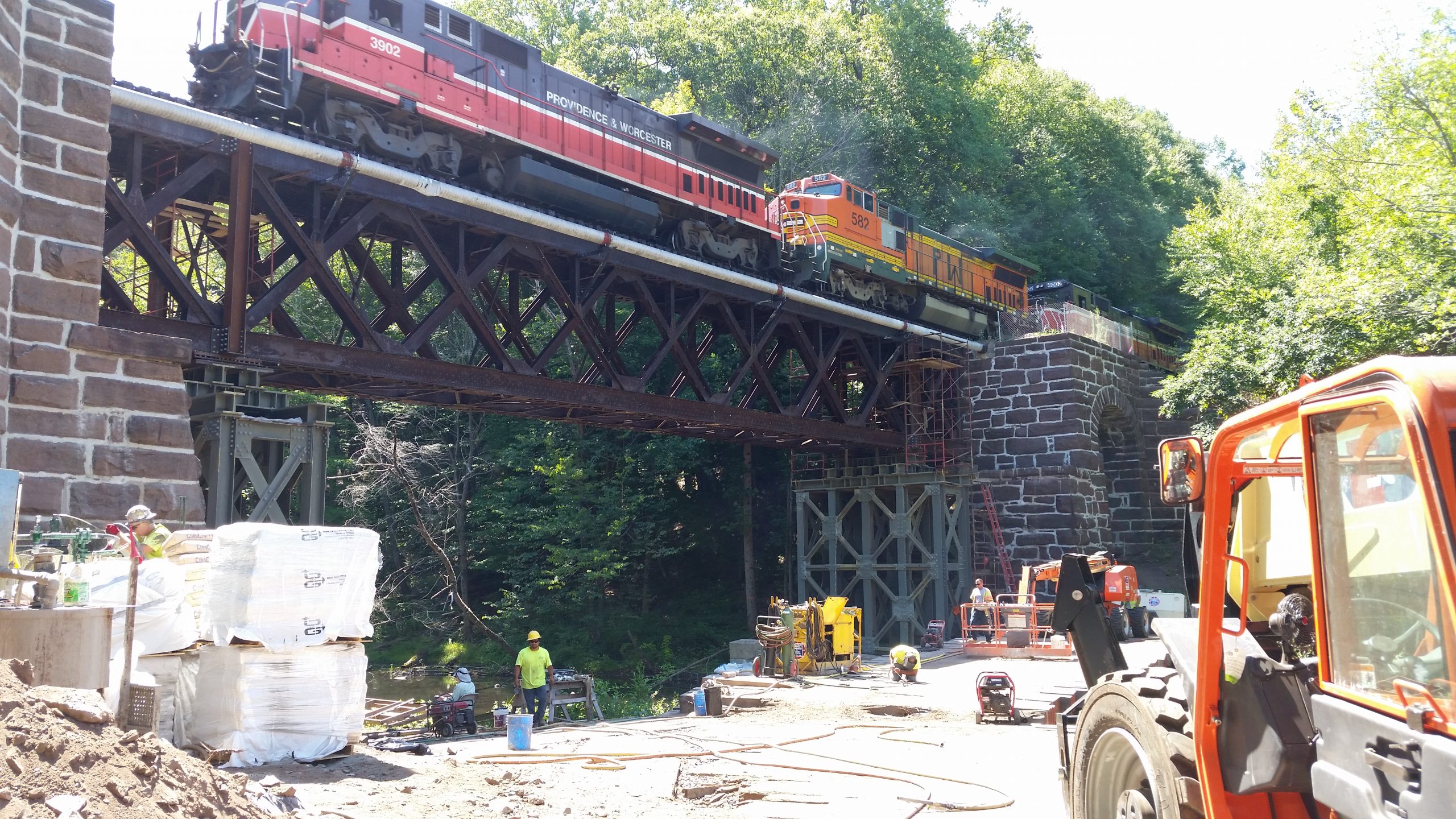 Train Bridge Construction Project